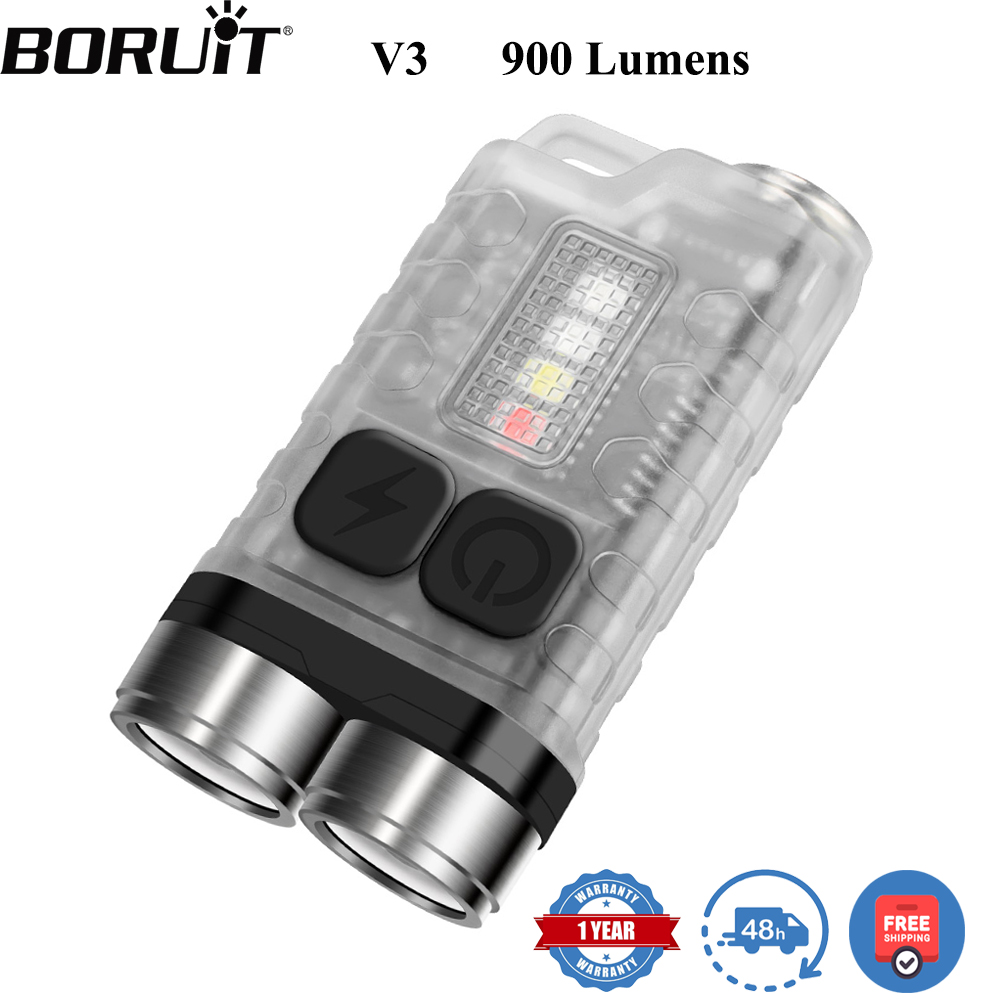 Fishing Light - BORUiT V3 LED-Schlüsselanhänger, tragbare 900 lm