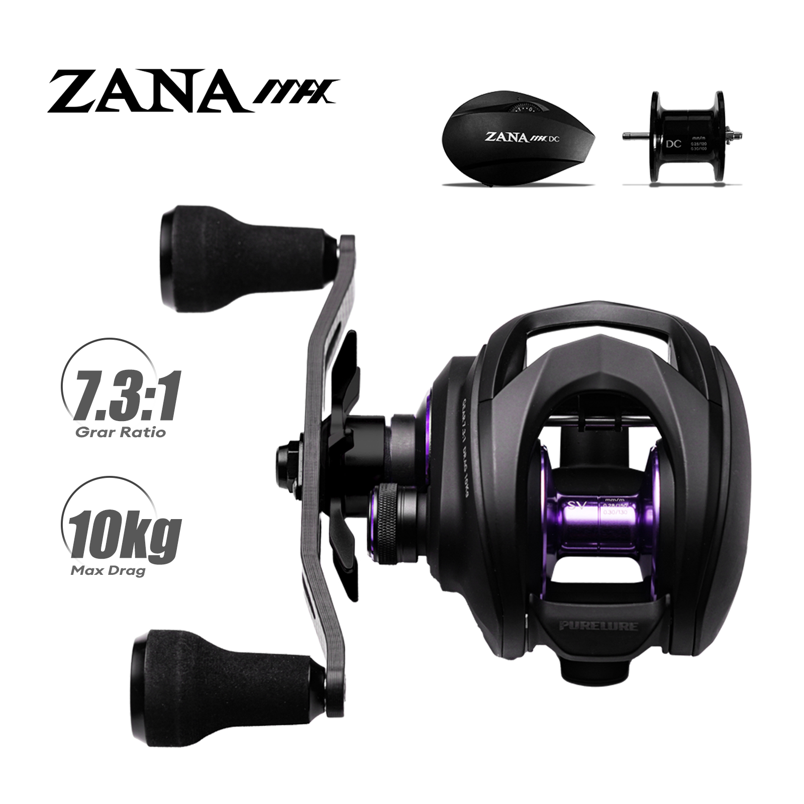 Kastking Reel Zephyr - PURELURE ZANA MAX 10KG SV+DC Dual-Modus