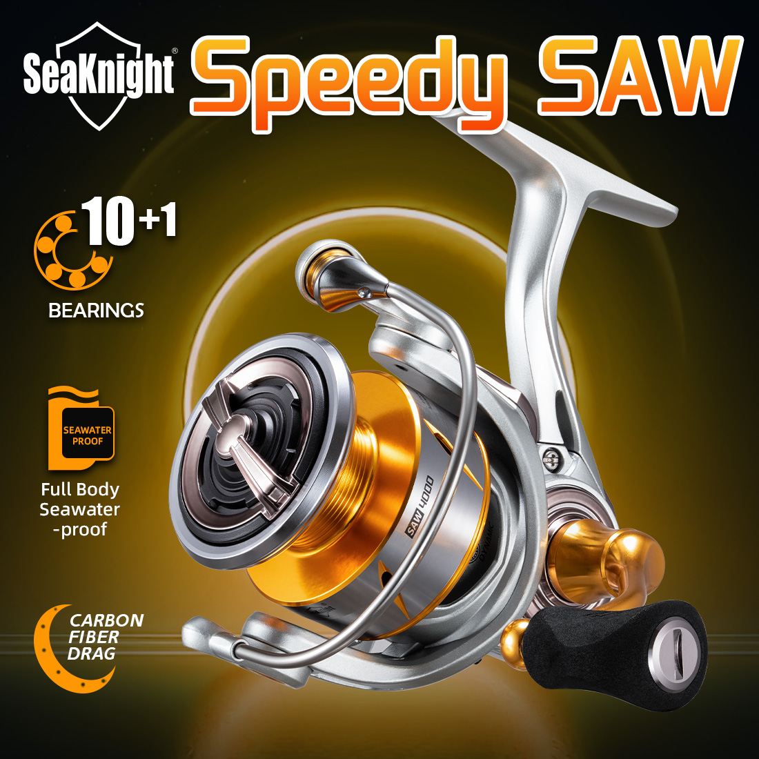 Kastking Reel Zephyr - SeaKnight Brand Speedy SAW Salzwasser-Angelrolle 10+1BB
